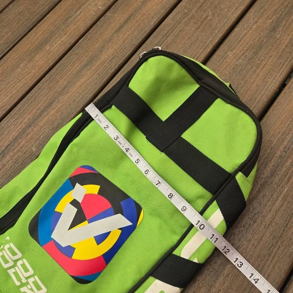 Voodoo Hockey Bag green and black back pack straps easy carry, pockets